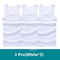 3Pcs/Lot Man'S 100% Cotton Solid Seamless Underwear Brand Clothing Mens Sleeveless Tank Vest Comfortable Undershirt Undershirts